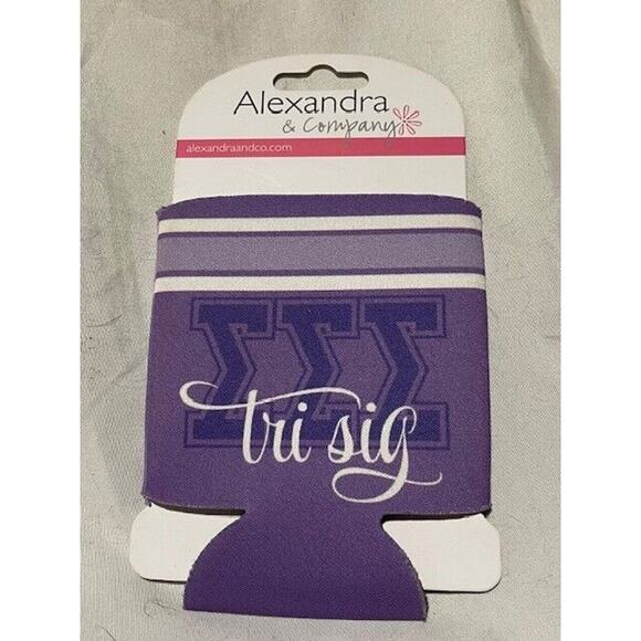 Tri Sigma Sorority GREEK Koozie Cooler Beverage Drink Party College NEW - Picture 1 of 2